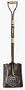 Ames True Temper Kodiak Square Point Shovel with 30-Inch Armor D-Grip Wood Handle 1309300