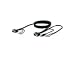 10ft Usb Vga With Audio Kvm All- In-one Cable Kit For Soho Hddb15 M/m