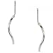 New Sterling Silver Dangling Spiral Threader Earrings