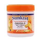 Sunkist Omega-3, Creamy Orange, 50 Soft Chews