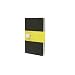 Moleskine Square Cahier Journal Black Large: set of 3 Square Journals