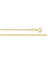 Hollow Bead Chain 14K Gold Yellow Ch120 16 Inch
