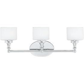 Quoizel Quinton 3 Light Bath and Vanity Fixture Polished Chrome by Quoizel