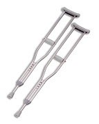 CRUTCHES ALUM ADJ P-BUT L/F Size: PR/YOUTH