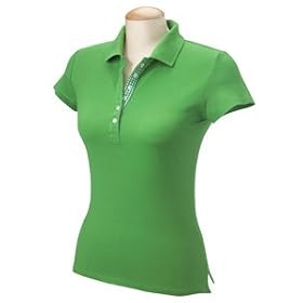 Hyp Ladies' Newport Sheer Cotton Pique Polo in Solid or Stripe