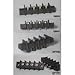 GBPX-6WITHMOUNTINGINSERTS, Conn Barrier Strip 6 POS 11.11mm Solder ST Thru-Hole 20A (5 Items)