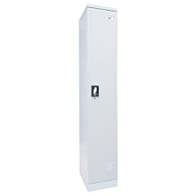 Sandusky Lee KDCL7212/1-05 Dove Gray Powder Coat Paint Steel SnapIt Full Length Locker, 72" Height x 12" Width x 18" Depth, 3 Shelves