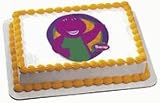 Barney Birthday Cake Edible Image