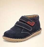 Younger Boys Walkmates Leather Riptape Shoes