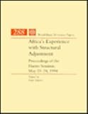 Africa's Experience With Structural Adjustment: Proceedings of the Harare Seminar, May 23-24, 1994 Image du produit