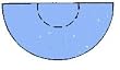 Barber And Beauty Shop Chair Mat - Marbleized Light Grey * Half Circular