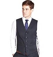 Ultimate Performance Slim Fit 5 Button Waistcoat with Wool