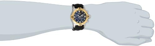 InvictaMen's 14087 "Excursion" 18k Gold Ion-Plated Stainless Steel and Silicone Watch