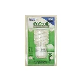 Feit BPESL13T GU24 13 Watt GU24 ECOBulb Mini Twist CFL Light Bulb