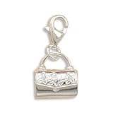 Purse Charm with Lobster Clasp Sterling Silver - Really Opens!