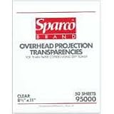 Overhead Transparencies,4.0 Mil,8-1/2x11,50/BX,Black/Clear (50/BX)