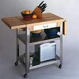 Cucina Elegante Cart w/ Drop Leaf - 30x21x1-3/4