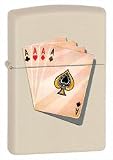 Gambling White Matte Zippo Lighter *Free Engraving (optional)