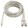Philips Miniplug to Left / Right RCA Jack Stereo Y Adapter