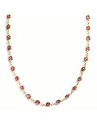 14k Solid Gold Pink Tourmaline By The Yard Necklace (9.5 cts.tw.)