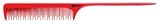 Hair Art Itech Red Ceramic Teasing Tail Comb