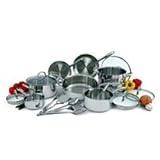 Wolfgang Puck Stainless Steel Cookware Set - 18pc
