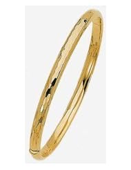 5mm 14k Fancy Bangle Bracelet