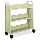 21RvAUDI5cL. SL160  utility truck with 3 slant shelves, 31x13x42, putty  Category: Stands
