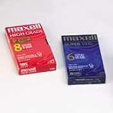 Maxell Vhs Video Tape, High Grade, Bright Colors, Maximum Detail, 8 Hours