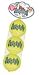 KONG Air Dog Squeakair Tennis Balls Dog Toy, Medium, Yellow, 3/pack