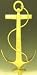 Mayer Mill Brass Small Anchor Andiron