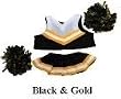Black & Gold Cheer Outfit fits 7"-8" Stuffed Animals like WebkinzL'il Kinz, Beanie Babies and Teenie Teddies