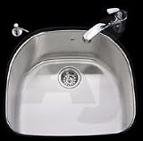 Kitchen Sink Under Mount by Kindred - US2120 90RKE in Stainless Steel