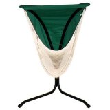 XCHAIR - Black frame + Superweave Hammock Chair + Green Shade Canopy
