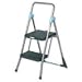 2-Step commercial folding step stool, 22-1/2w x 24-3/4 spread x 39-1/2h, gray