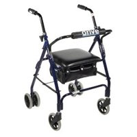 Drive Medical Aluminum Push Brake Rollator - Blue Drive Medical 510.0