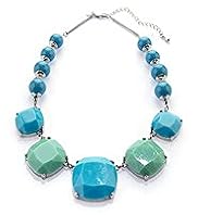 Assorted Bead Cube Collar Necklace