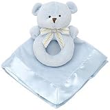Carter's Bear Snuggle Buddy Teether Security Blanket - Blue