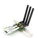 PCI-E-Adapter für Mini-PCIe PCI-Express WLAN-Karte Modul mit 3 Antennen