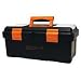 Homak BK00116004 16" Pro Black / Orange Tool Box with Beveled Lid Homak BK00116004 16" Pro Black / Orange Tool Box with Beveled Lid