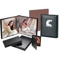 Flora Superior Series, Self Adhesive Album, Black Cover with Black Pages, 10 Page Capacity Holds 20 4