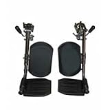Drive Medical Elevating Legrests for use with Chrome Sport, Cirrus IV with Chrome Frame, Viper Wheelchairs - 1 Pair, LELR-TF