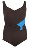 Sashes One Piece Plus Size Belted Swimsuit by Longitude - Plus Size Swimwear Plus Size Swimsuits