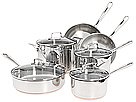Emerilware 10-Piece Stainless Steel with Copper Set Cookware Sets