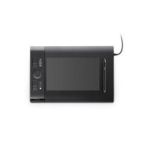 Wacom PTK640 Black Intuos4 Medium Pen Tablet with Pen & Mouse (Factory Refurbished) - Newest Model by