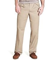 Blue Harbour Pure Cotton Pleat Front Chinos with Stormwear™