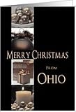 Ohio State specific Merry Christmas card Winter collage Card