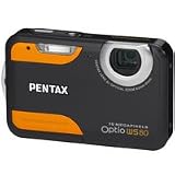 Pentax Optio WS80 10MP Waterproof Digital Camera with 5x Internal Optical Zoom and 2.7-inch LCD (Black and Orange)