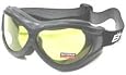 Birdz Eyewear - The Buzzard - Motorcycle Goggle Fits Over Glasses Yellow Lens