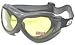 Birdz Eyewear - The Buzzard - Padded Motorcycle Riding Goggle Fits Over Glasses (Black-yellow)